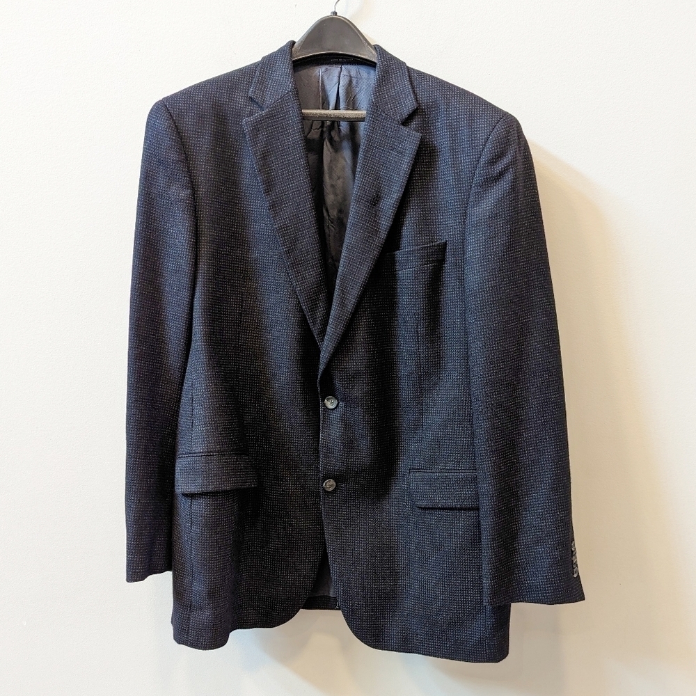 Loro Piana X Cremieux Collection Textured Wool Knit Sport Coat Blazer